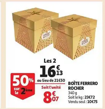 Auchan Boîte ferrero rocher offre