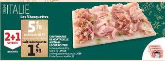 Auchan Chiffonnade de mortadelle auchan le charcutier offre