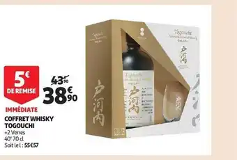 Auchan Coffret whisky togouchi offre