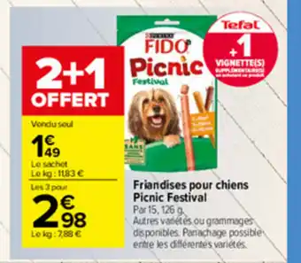 Carrefour Market Friandises pour chiens Picnic Festival offre