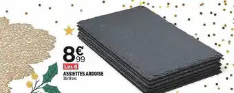 Centrakor Assiettes ardoise offre