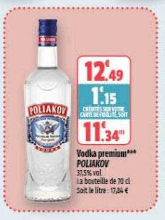 Coccimarket Vodka premium poliakov offre
