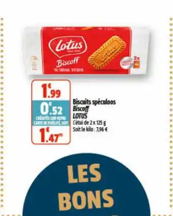 Coccimarket Biscuits spéculoos biscoff lotus offre