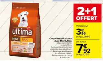 Carrefour Market Croquettes spécial pour chien Mini Ultima offre