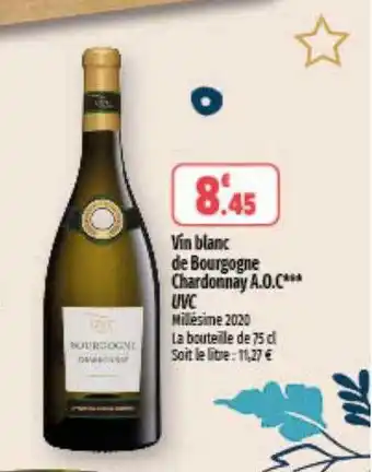 Coccinelle Express Vin blanc de bourgogne chardonnay aoc offre