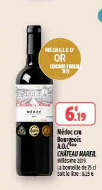 Coccinelle Express Médoc cru bourgeois aoc château mareil offre