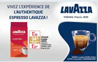 Coccinelle Express Café moulu il mattino lavazza offre