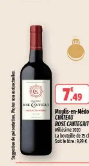 Coccinelle Express Moulis-en-médoc château rose cantegrit offre
