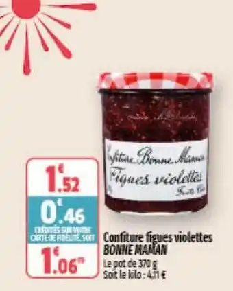 Coccinelle Express Confiture figues violettes bonne maman offre