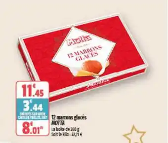 Coccinelle Express 12 marrons glacés motta offre