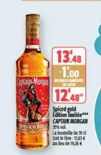 Coccinelle Express Spiced gold édition limitée captain morgan offre