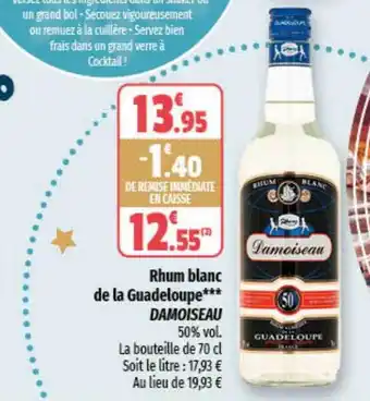 Coccinelle Express Rhum blanc de la guadeloupe damoiseau offre