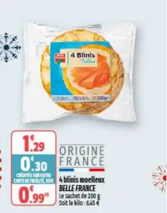 Coccinelle Express 4 blinis moelleux belle france offre