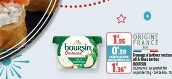 Coccinelle Express Fromage à tartiner onctueux ail & fines herbes boursin offre