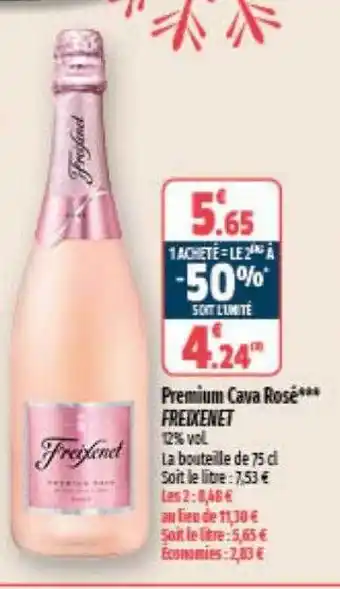 Coccinelle Supermarché Premium cava rosé freixenet offre