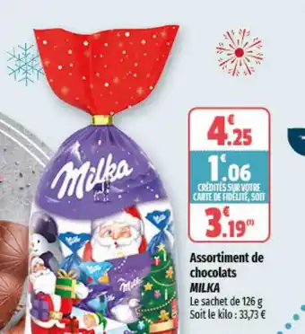 Coccinelle Supermarché Assortiment de chocolats milka offre