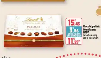Coccinelle Supermarché Chocolat pralinés connaisseurs lindt offre