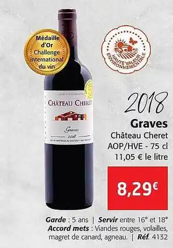 2018 graves château cheret