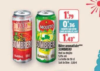 Coccinelle Supermarché Bière aromatisée sombrero offre