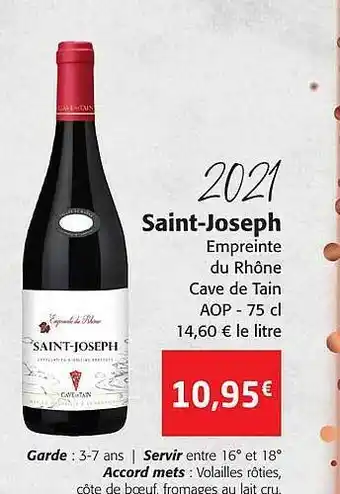 Colruyt 2021 saint-joseph empreinte du rhône cave de tain offre