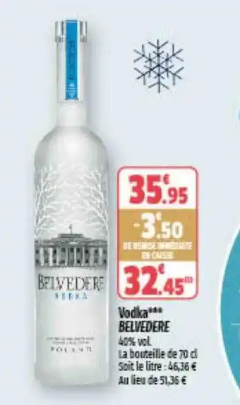 Coccinelle Supermarché Vodka belvedere offre