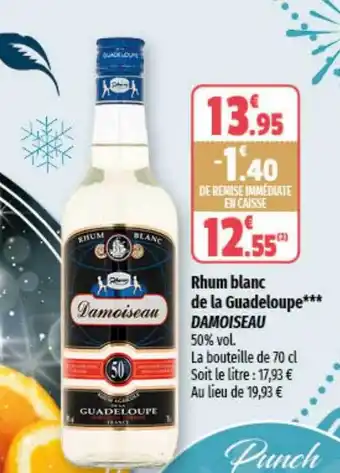 Coccinelle Supermarché Rhum blanc de la guadeloupe damoiseau offre