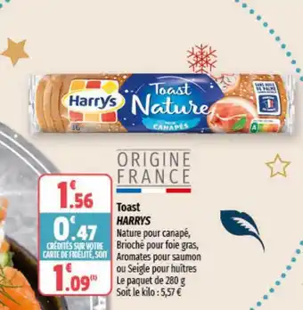 Toast harrys