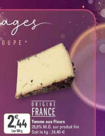 G20 Tomme aux fleurs offre