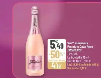 G20 Vin mousseux premium cava rosé freixenet offre