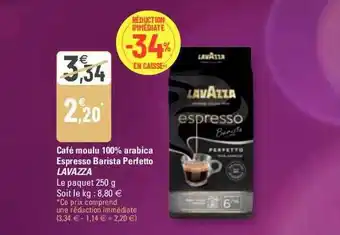 G20 Café moulu 100% arabica espresso barista perfetto lavazza offre