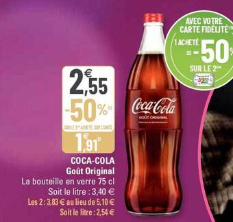 G20 Coca-cola goût original offre