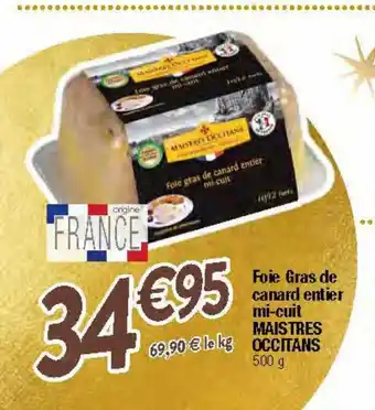 Migros Foie gras de canard entier mi-cuit maistres occitans offre