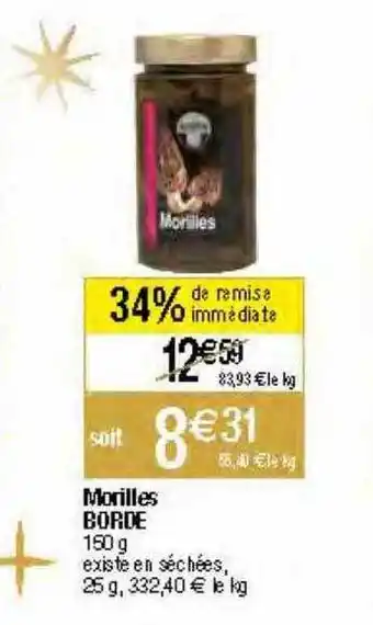 Morilles borde