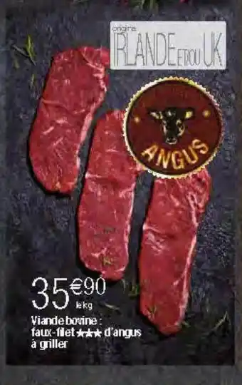 Migros Viande bovine : faux-filet***d'angus à griller offre