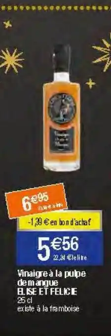 Migros Vinaigre à la pulpe de mangue elise & félicie offre