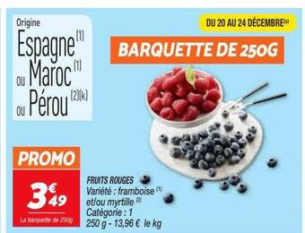 Netto Fruits rouges offre