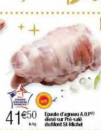 Migros Épaule d'agneau a.o.p. élevé sur pré-salé du mont st-michel offre