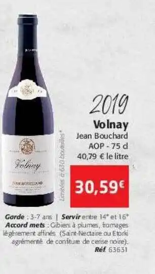 Colruyt 2019 volnay jean bouchard offre