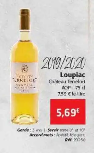 Colruyt 2019-2020 loupiac château terrefort offre