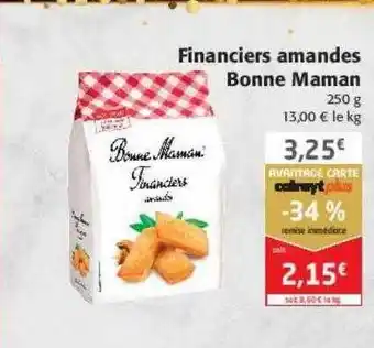 Colruyt Financiers amandes bonne maman offre