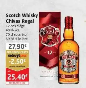 Colruyt Scotch whisky chivas regal offre