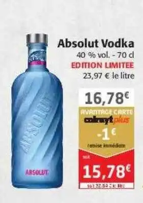 Colruyt Absolut vodka offre