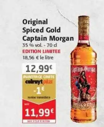 Colruyt Original spiced gold captain morgan offre
