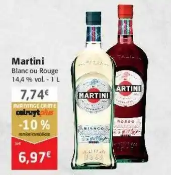 Colruyt Martini blanc ou rouge offre
