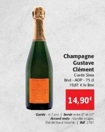 Colruyt Champagne gustave clément offre