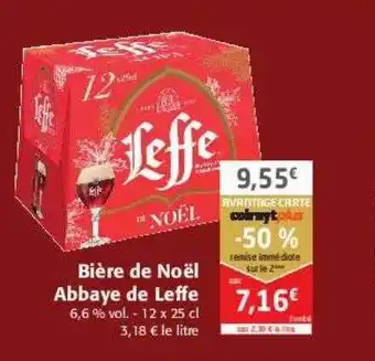 Colruyt Bière de noël abbaye de leffe offre