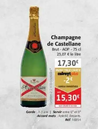 Colruyt Champagne de castellane offre