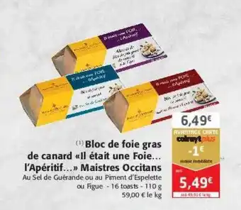 Colruyt Bloc de foie gras de canard offre