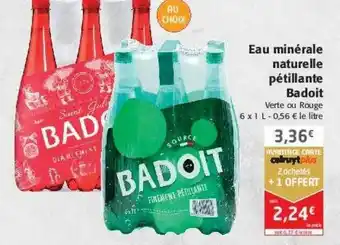 Colruyt Eau minérale naturelle pétillante badoit offre