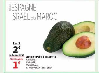 Auchan Avocat prêt à déguster offre